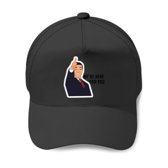 Discover Tom Succession Tv Show WeRe Here For You Baseball Caps