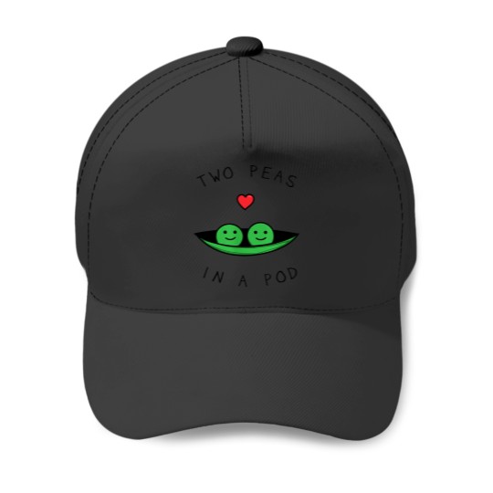 Discover Two Peas In A Pod Vegan Foodie Twin Baseball Cap Collection