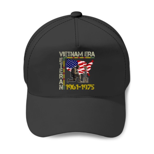 Discover Vietnam Veteran Era 1961 1975 Memorial Flag USA Baseball Caps