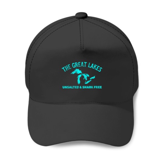 Discover The Great Lakes Unsalted Shark Free Michigan Gif Baseball Caps