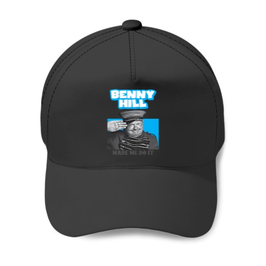 Discover Benny Hill Made Me Do It Baseball Caps