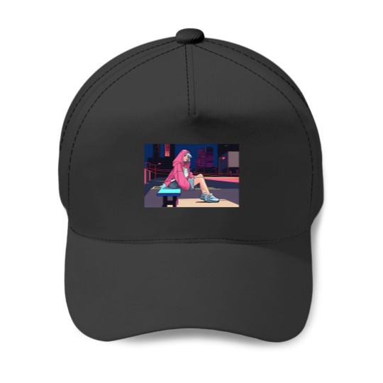 Discover Tokyo Night Groove Hip Hop Vibes 1 Baseball Caps
