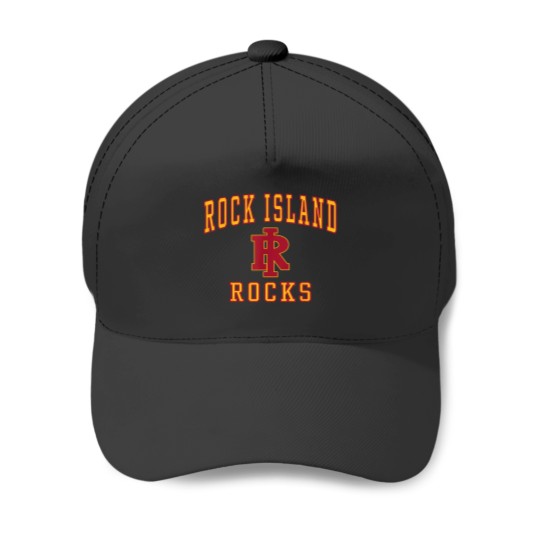 Discover Rock Island High School Rocks C1 Baseball Caps