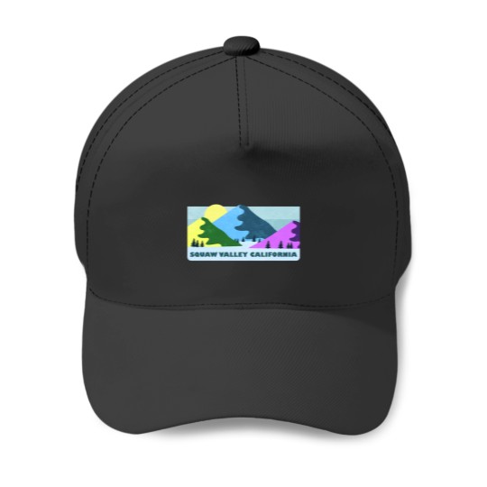 Discover Squaw Valley  Mountains 3 Baseball Caps
