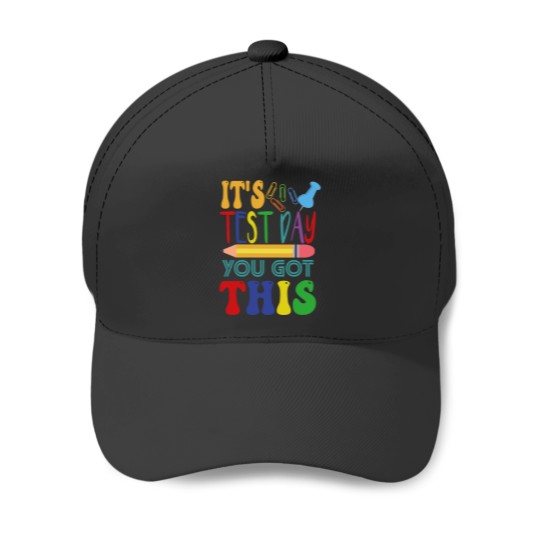 Discover It's Test Day You Got This  2 Baseball Caps