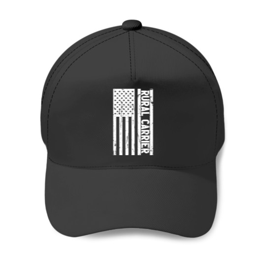 Discover Rural Carrier Mail Carrier Postal Worker American Flag Baseball Caps