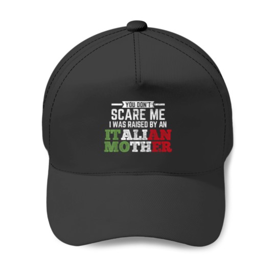 Discover Raised By An Italian Mother Italy Flag Italian N Baseball Caps
