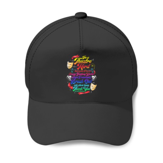 Discover Theatre Nerd Musical Broadway Actor Theater Thespian Gift Baseball Caps