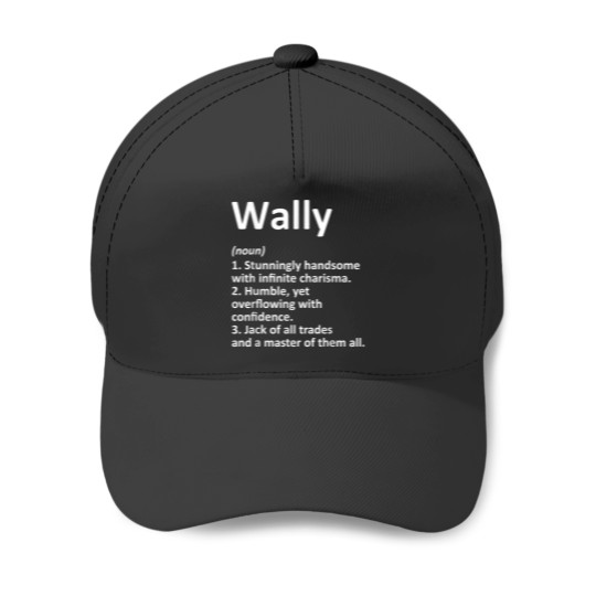 Discover WALLY Definition Personalized Name Funny Birthda Baseball Caps