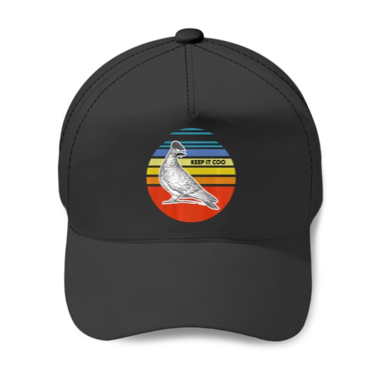 Discover keep it coo pigeon premium Baseball Caps