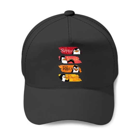 Discover womens madagascar penguins name panels Baseball Caps