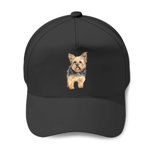 Discover Watercolor Yorkie Yorkshire Terrier Owners Long Baseball Caps