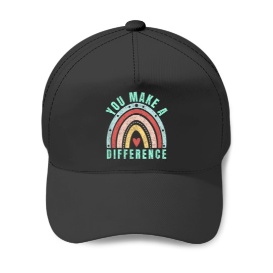 Discover You Make A Difference Everyday Inspirational Mot Baseball Caps