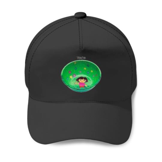 Discover You_re A Dora Bowl Baseball Caps