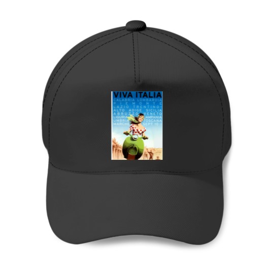 Discover Vintage Italy Travel Baseball Caps