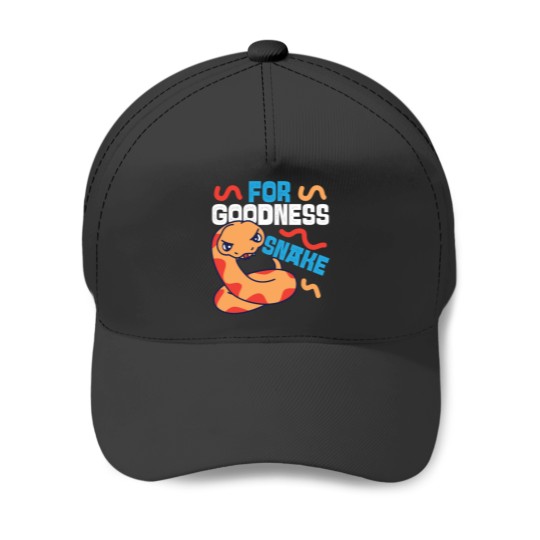Discover Snake Serpent Pun For Goodness Baseball Caps