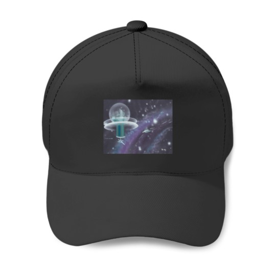 Discover Nebula City Baseball Caps