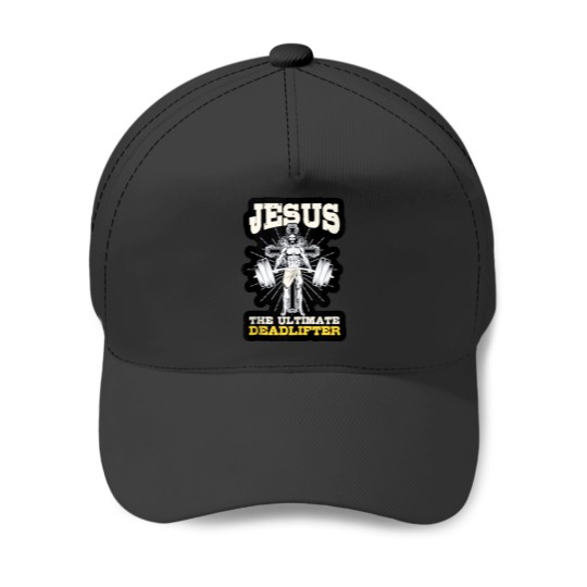 Discover Vintage Jesus The Ultimate Deadlifter Funny Chri Baseball Caps