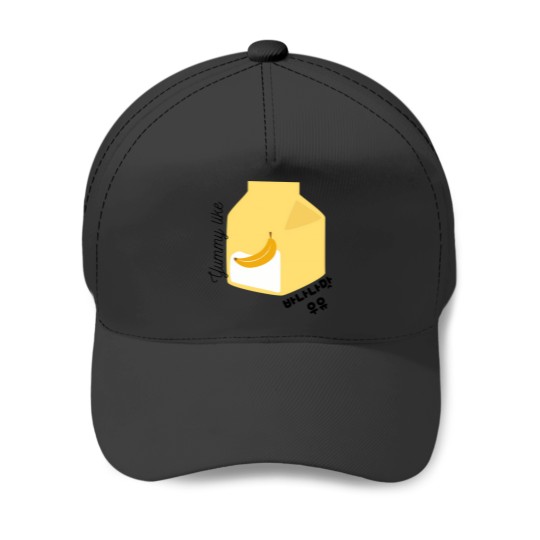 Discover Yummy Like Banana Flavored Milk - Korean 226 Baseball Caps