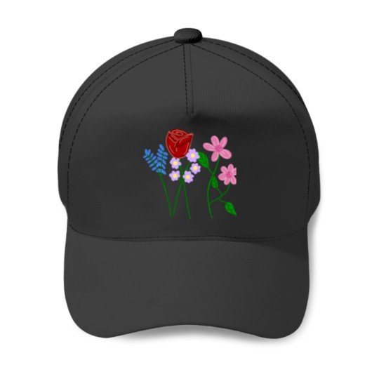 Discover Flower Girl (1) Baseball Caps