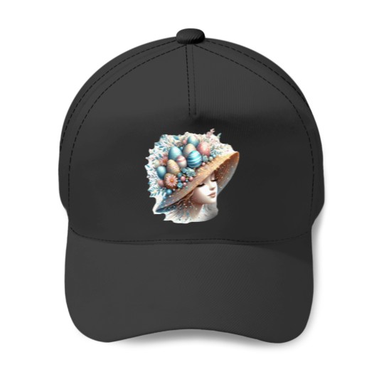 Discover hat with easter eggs Baseball Caps