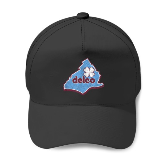 Discover Vintage Delco.png Baseball Caps