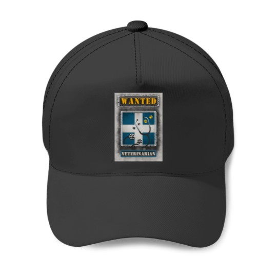 Discover wanted veterinarian Baseball Caps