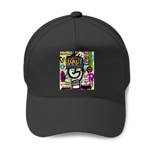 Discover donut grafi art pop design costume kids women men Baseball Caps