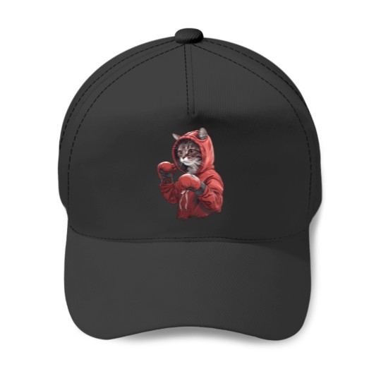 Discover boxing cat 2 Baseball Caps