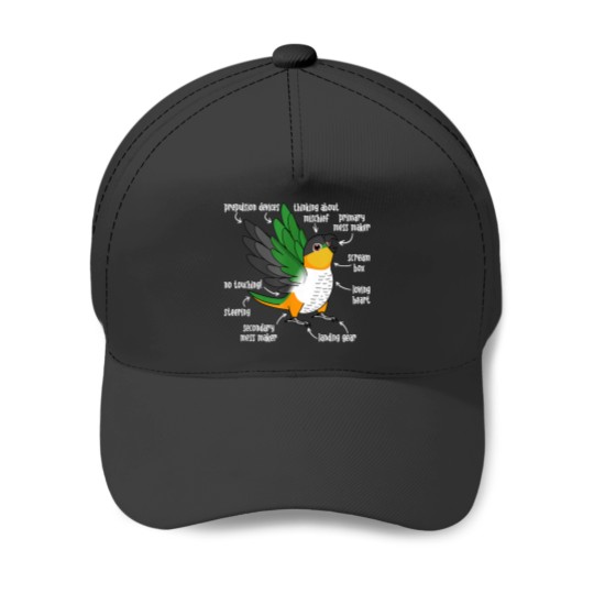 Discover Parrot Anatomy I Blackheaded Caique Baseball Caps