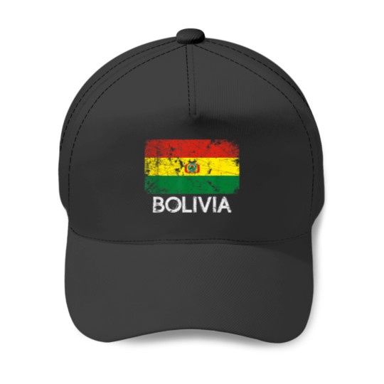 Discover Bolivian Flag Vintage Made In Bolivia Gift 3437 Baseball Caps