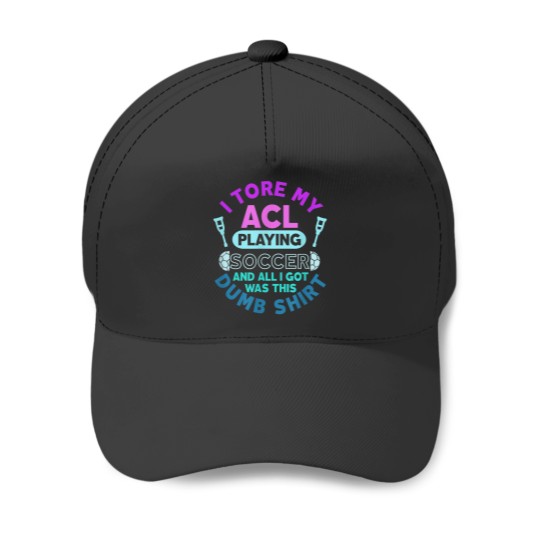 Discover Torn ACL Soccer Knee Surgery Recovery Funny Baseball Caps