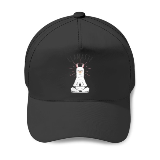 Discover Womens Llamaste Llama Yoga Yogi Cute Love VNeck Baseball Caps