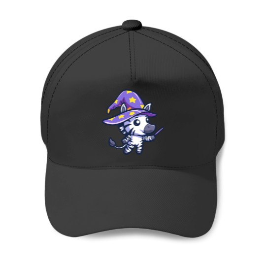 Discover Zebra Wizard Master 1844 Baseball Caps