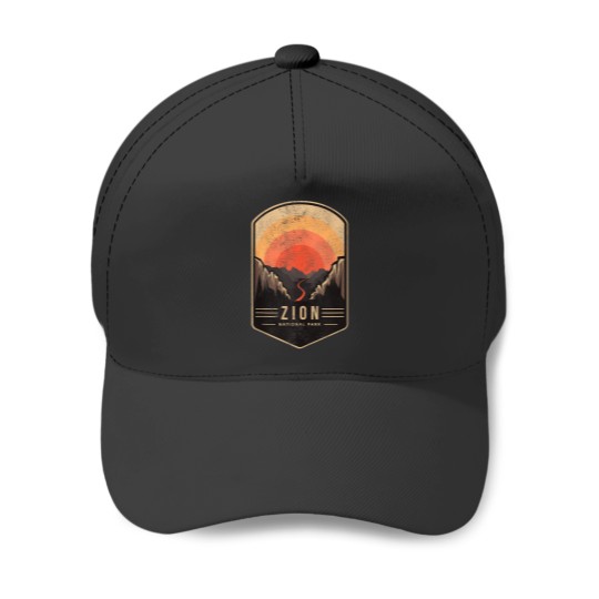 Discover Vintage Zion National Park Logo Tank Top Baseball Caps