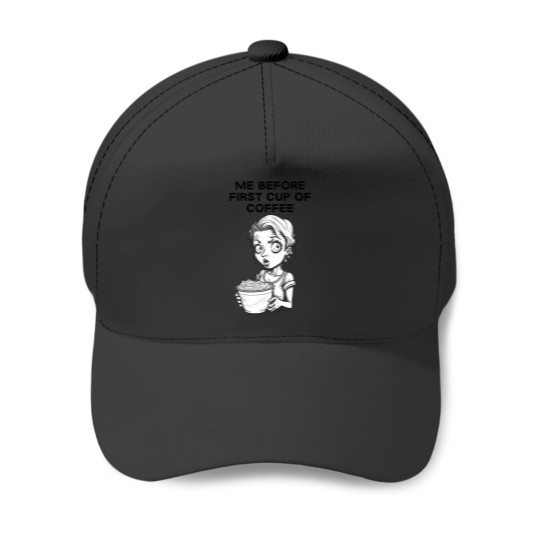 Discover Zombie Woman Before First Cup Of Coffee 3955 Baseball Caps