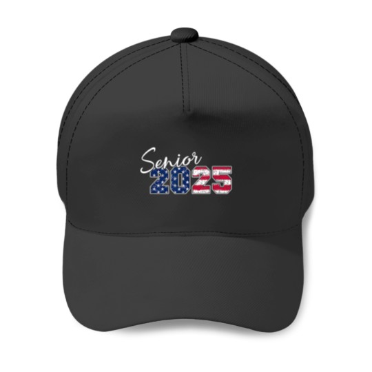 Discover Senior 2025 American Flag USA Graduation Class o Baseball Caps