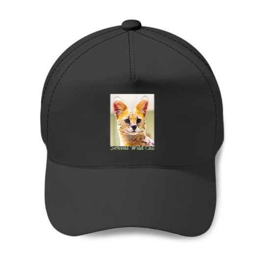 Discover Serval African Wild Cat Baseball Caps