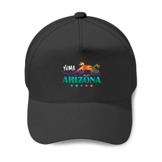 Discover Yuma Arizonna USA Desert Gecko Lizard Art Vacatio Baseball Caps