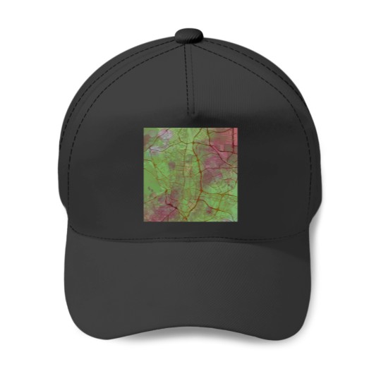 Discover Madrid Spain Street Yellow Pink 763 Baseball Caps