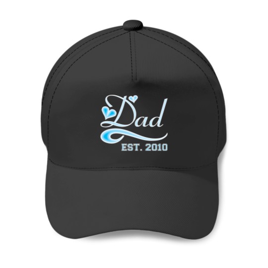 Discover Dad Established 2010 Happy Fathers Day Baseball Caps