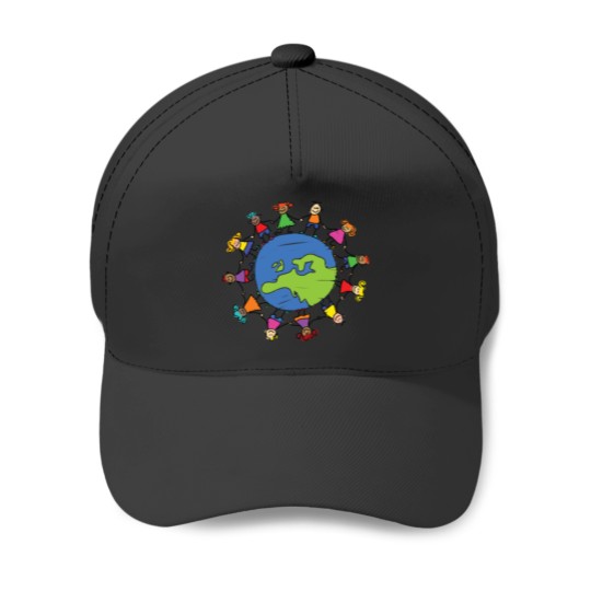 Discover Protect The Environment Earth Day With Children Baseball Caps