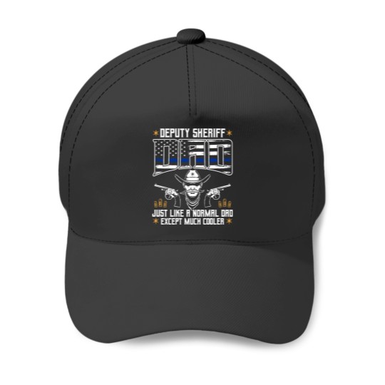 Discover Deputy Sheriff Cool Dad Police Law Enforcement Baseball Caps