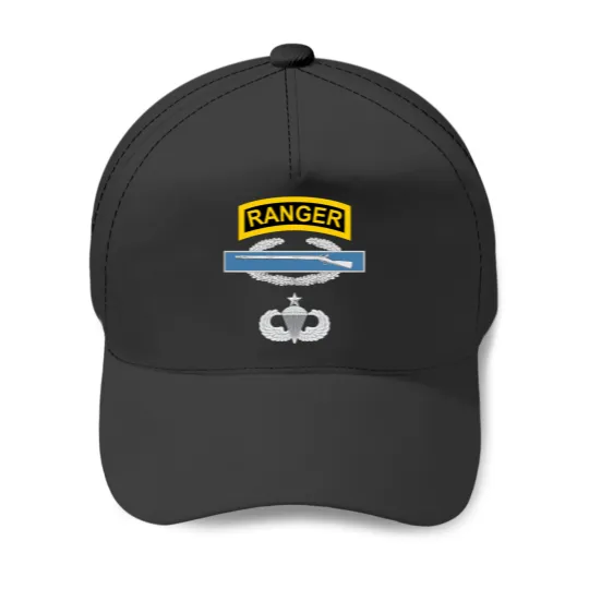 Discover Ranger CIB Airborne Senior Baseball Caps