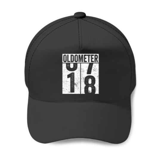 Discover 18 Years Old Oldometer Essential Baseball Caps