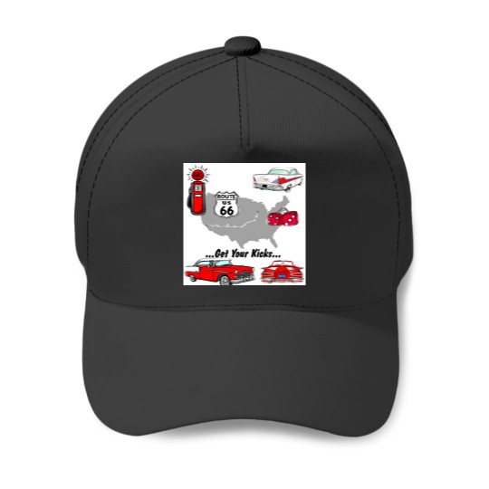 Discover Vintage Get your kicks s and gifts Baseball Caps