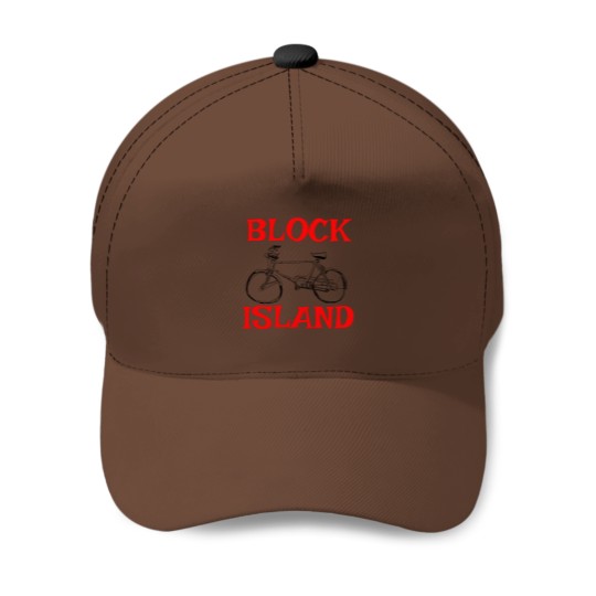 Discover Block Island Bicycle Active Baseball Caps