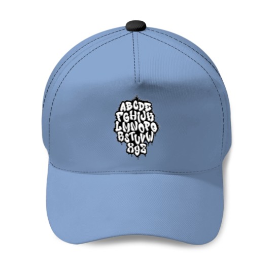 Discover alphabetical graffiti Premium Baseball Caps