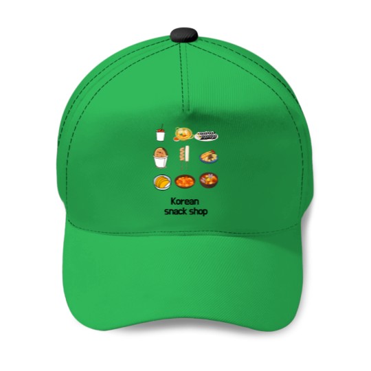 Discover Asian Korean snack shop Baseball Caps