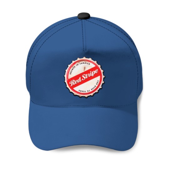 Discover Red Stripe Bottle Cap Baseball Caps